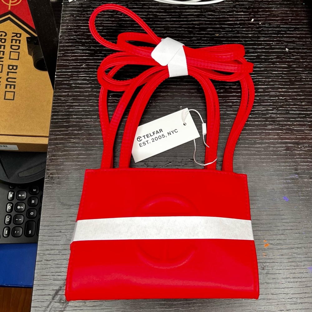 Sold.   TELFAR small red bag